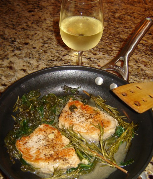 Rosemary and Garlic Pork Chops recipe from Paggi Pazzo