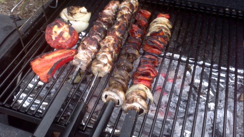 Grilled Greek Style Pork Kabobs Recipe from Paggi Pazzo