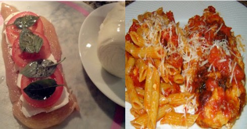 Chicken Stuffed Caprese with Penne Recipe from Paggi Pazzo