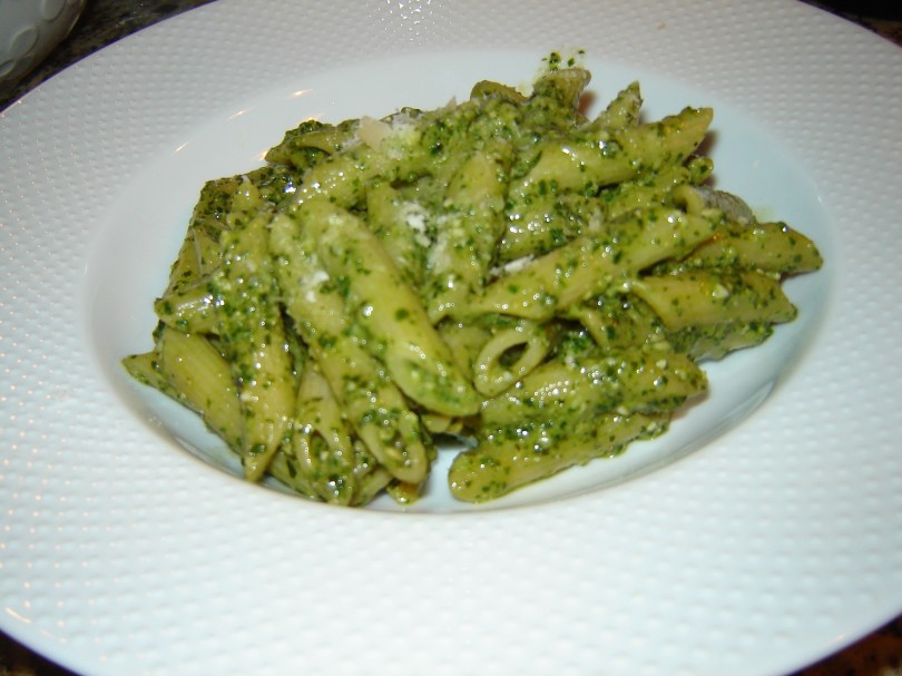 Authentic pesto pasta sauce recipe from Liguria with basil, garlic, Italian pine nuts, Pecorino Sardo and Reggiano Parmigiano from Paggi Pazzo!