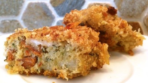 Spanish style crab filled croquettes with Manchego, chorizo, and fresh parsley recipe from Paggi Pazzo