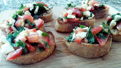 Caprese style bruschetta recipe from Paggi Pazzo
