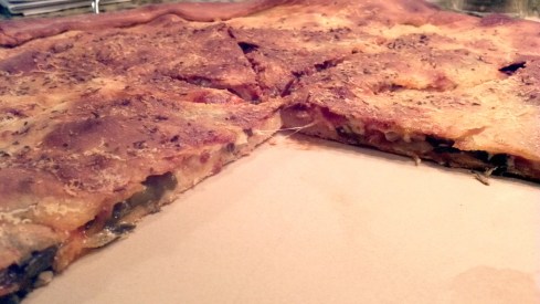 Siricusa inspired Sicilian pizzolo pizza recipe, stuffed with prosciutto di Parma, pancetta, caciocavallo, fresh mozzarella, arugula, and mushrooms from Paggi Pazzo!