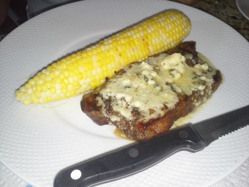 Grilled French Style Steak Roquefort recipe from Paggi Pazzo