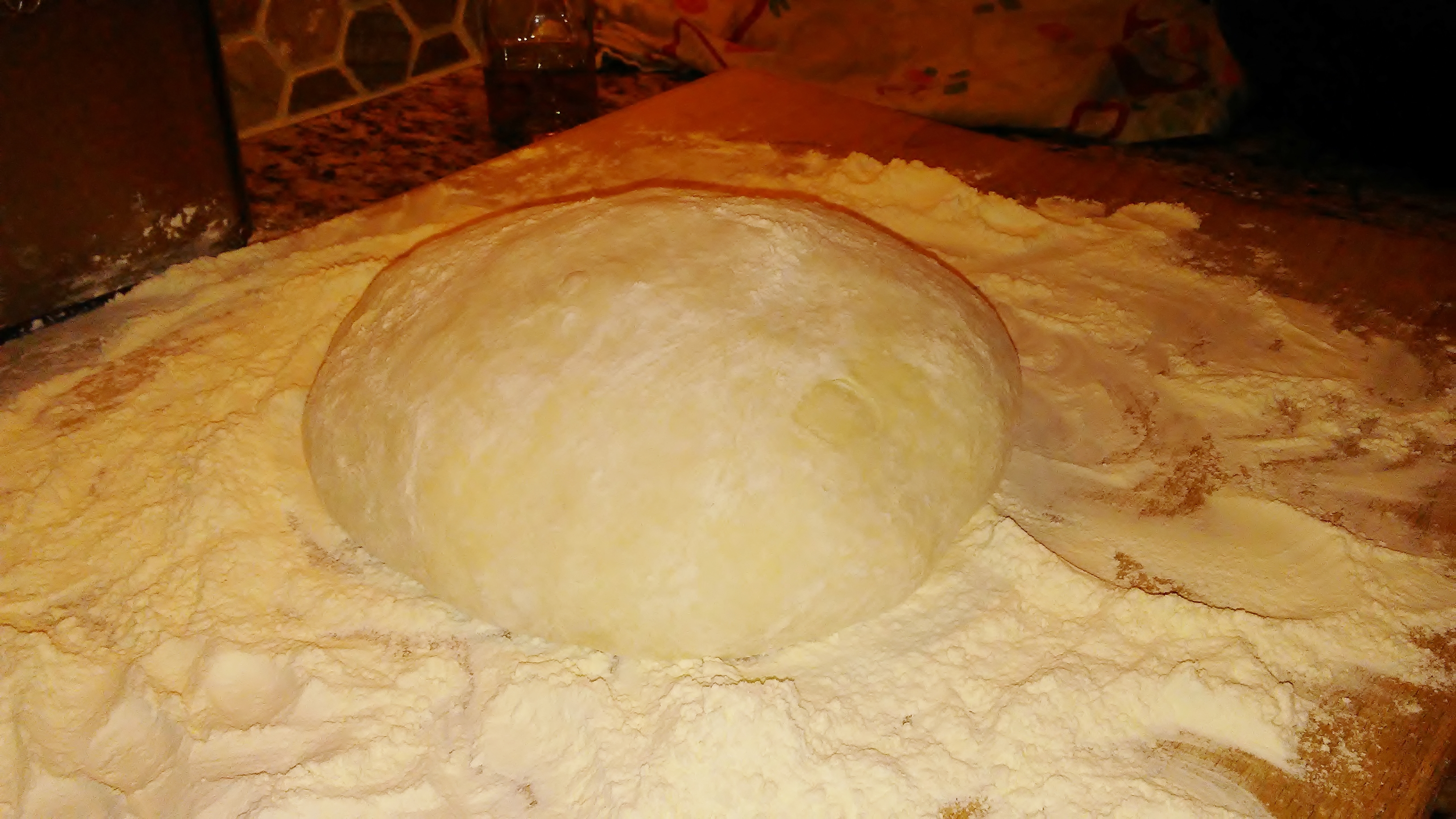 Homemade Roman pizza dough with Molino Caputo tipo 00 & Moretti Semolina flour from Paggi Pazzo